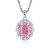 Women's S925 Sterling Silver Chopin Chain Necklace With Diamond Design
