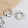 Women's S925 Sterling Silver Circle Earrings Simple Minimalist Hoop Style Earrings