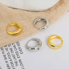 Women's S925 Sterling Silver Circle Earrings Simple Minimalist Hoop Style Earrings