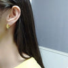 Women's S925 Sterling Silver Circle Earrings Simple Minimalist Hoop Style Earrings