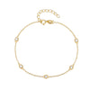 Women's S925 Sterling Silver Classic Simple Diamond Bracelet With Geometric Design Accessories
