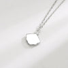 Women's S925 Sterling Silver Clavicle Necklace With White Fritillaria Pendant Simple Light Luxury Style Jewelry Gift
