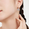 Women's S925 Sterling Silver Devil's Eye Zircon Jewelry Set With Electroplating And Geometric Style