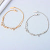 Women's S925 Sterling Silver Double Layer Butterfly And Bow Design Bracelet With Electroplating