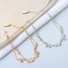 Women's S925 Sterling Silver Double Layer Butterfly And Bow Design Bracelet With Electroplating