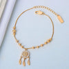 Women's S925 Sterling Silver Dream Catcher Bracelet With Full Diamond Inlay Electroplated Fashion Jewelry Accessory