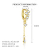 Women's S925 Sterling Silver Drop Shape Tassel Diamond Earrings