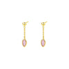 Women's S925 Sterling Silver Drop Shape Zirconium Minimalist Earrings
