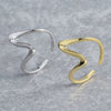 Women's S925 Sterling Silver Fluctuation Twisted Open Ring Jewelry With Electroplating