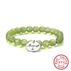 Women's S925 Sterling Silver Fourleaf Clover Flower Bracelet Jewelry Electroplated