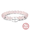 Women's S925 Sterling Silver Fourleaf Clover Flower Bracelet Jewelry Electroplated