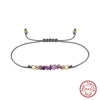 Women's S925 Sterling Silver Fourleaf Clover Flower Bracelet Jewelry Electroplated