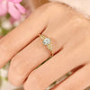 Women's S925 Sterling Silver Geometric Branch Tree Leaf Ring With Electroplating