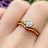 Women's S925 Sterling Silver Geometric Branch Tree Leaf Ring With Electroplating