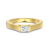 Women's S925 Sterling Silver Geometric Brushed Frosted Electroplated Ring