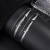 Women's S925 Sterling Silver Geometric Calla Long Tassel Ear Line Earrings Light Luxury Fashion Jewelry