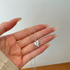 Women's S925 Sterling Silver Geometric Design Light Luxury Clavicle Necklace With Electroplating