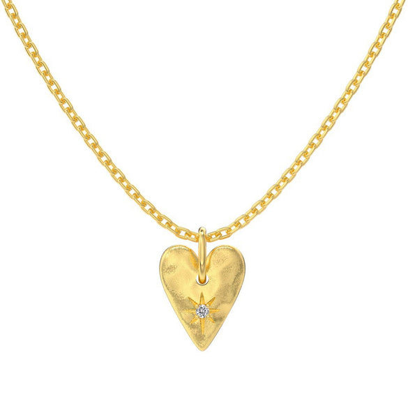 Women's S925 Sterling Silver Geometric Design Light Luxury Clavicle Necklace With Electroplating