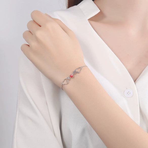 Women's S925 Sterling Silver Geometric Electroplated Bracelet Jewelry