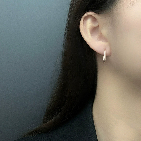 Women's S925 Sterling Silver Geometric Electroplated Ear Cuffs And Earrings