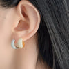 Women's S925 Sterling Silver Geometric Electroplated Retro Earrings