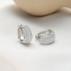 Women's S925 Sterling Silver Geometric Electroplated Retro Earrings