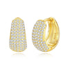 Women's S925 Sterling Silver Geometric Electroplated Retro Earrings