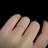 Women's S925 Sterling Silver Geometric Electroplated Stacking Ring Jewelry