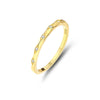 Women's S925 Sterling Silver Geometric Electroplated Stacking Ring Jewelry