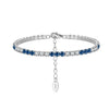 Women's S925 Sterling Silver Geometric Electroplated Tennis Bracelet