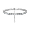 Women's S925 Sterling Silver Geometric Electroplated Tennis Bracelet