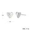 Women's S925 Sterling Silver Geometric Fashion Earrings With Electroplating Design