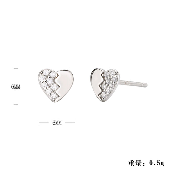 Women's S925 Sterling Silver Geometric Fashion Earrings With Electroplating Design
