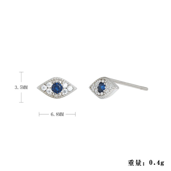 Women's S925 Sterling Silver Geometric Fashion Earrings With Electroplating Design