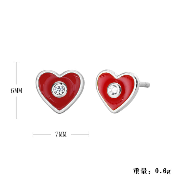 Women's S925 Sterling Silver Geometric Fashion Earrings With Electroplating Design