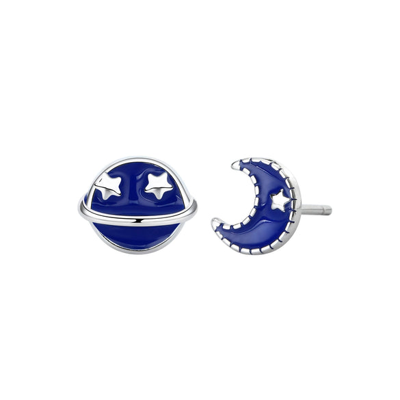 Women's S925 Sterling Silver Geometric Fashion Earrings With Electroplating Design