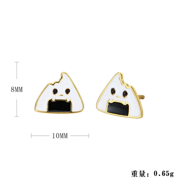 Women's S925 Sterling Silver Geometric Fashion Earrings With Electroplating Design