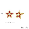 Women's S925 Sterling Silver Geometric Fashion Earrings With Electroplating Design