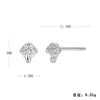 Women's S925 Sterling Silver Geometric Fashion Earrings With Electroplating Design