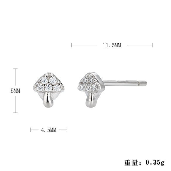 Women's S925 Sterling Silver Geometric Fashion Earrings With Electroplating Design