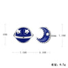 Women's S925 Sterling Silver Geometric Fashion Earrings With Electroplating Design