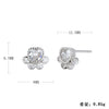 Women's S925 Sterling Silver Geometric Fashion Earrings With Electroplating Design