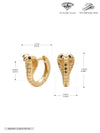 Women's S925 Sterling Silver Geometric Fashion Earrings With Electroplating Design