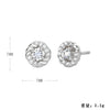 Women's S925 Sterling Silver Geometric Fashion Earrings With Electroplating Design