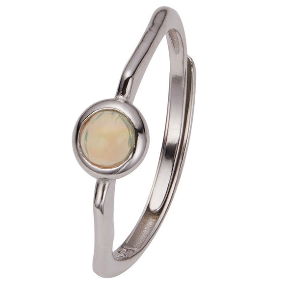 Women's S925 Sterling Silver Geometric Gemstone Ring Set With Natural Sapphire Ruby Garnet