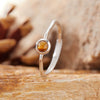 Women's S925 Sterling Silver Geometric Gemstone Ring Set With Natural Sapphire Ruby Garnet