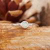 Women's S925 Sterling Silver Geometric Gemstone Ring Set With Natural Sapphire Ruby Garnet