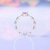 Women's S925 Sterling Silver Geometric Joker Style Zircon Ring With Electroplating