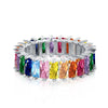 Women's S925 Sterling Silver Geometric Light Luxury Electroplated Ring