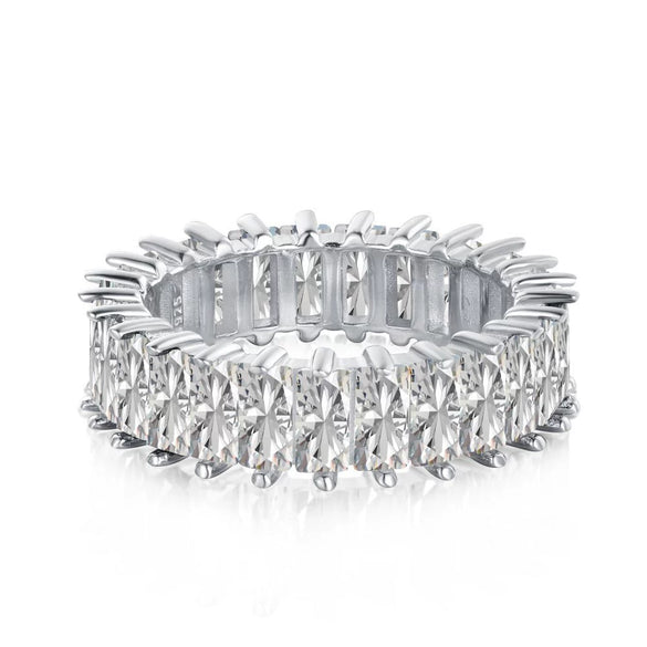 Women's S925 Sterling Silver Geometric Light Luxury Electroplated Ring